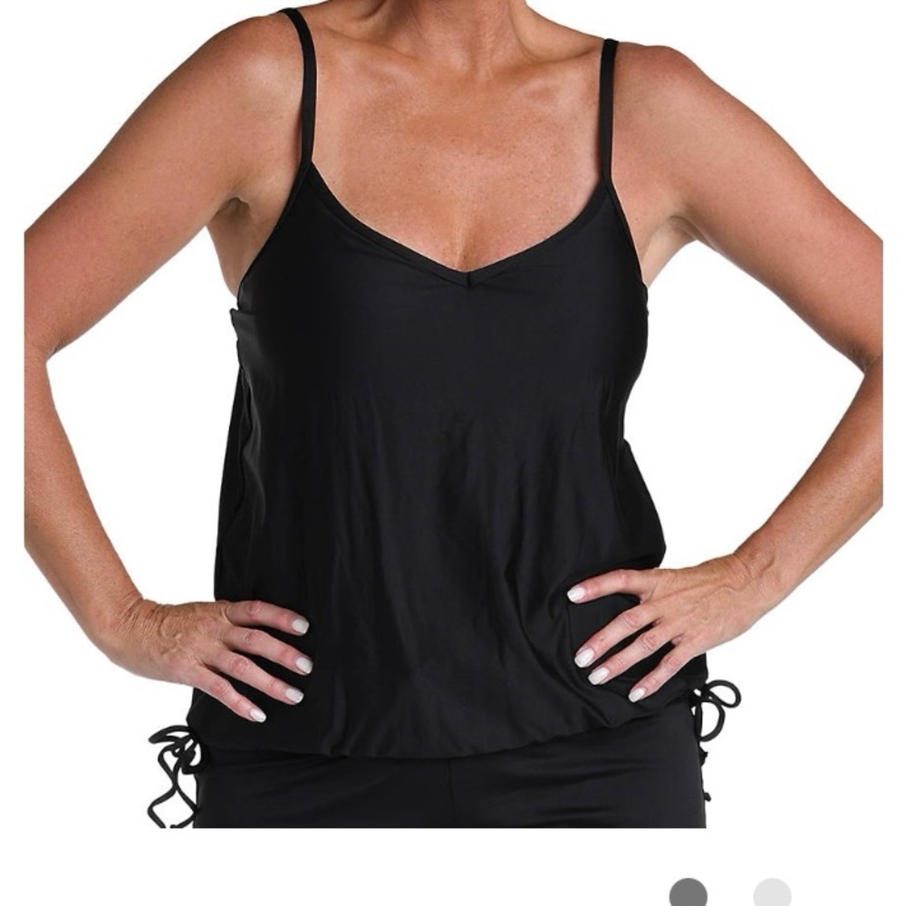 Women's Black tankini top